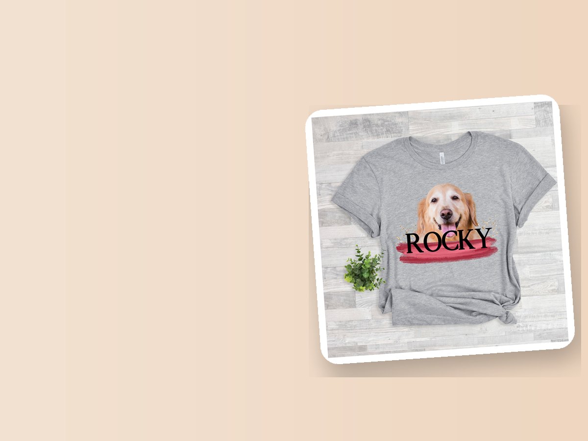 Personalised pet photo shirt
