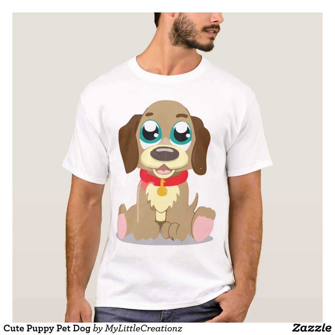 Cute Puppy Pet Dog T-Shirt | Cute tshirts, Tshirt designs, White elephant gifts funny